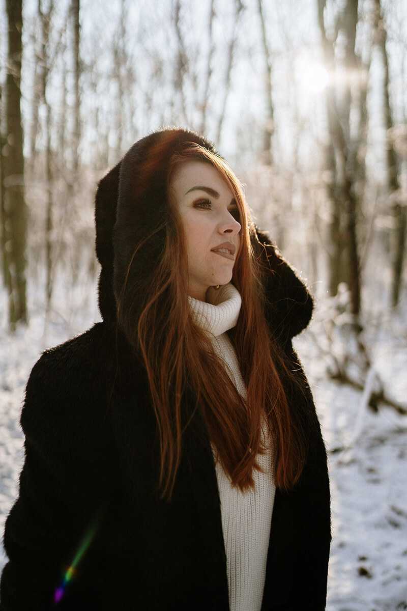 zimowa sesja fotograficzna