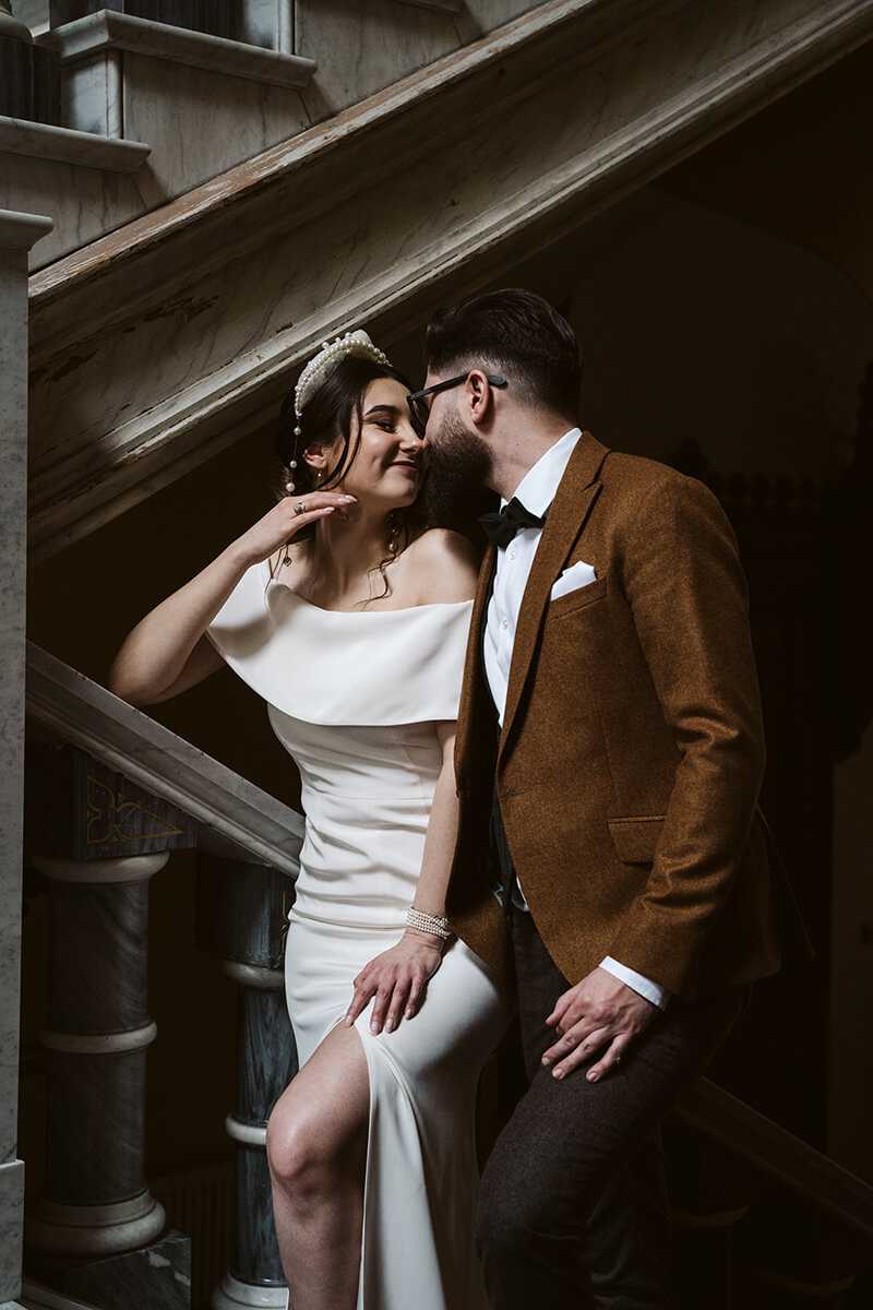 sesja ślubna w pałacu