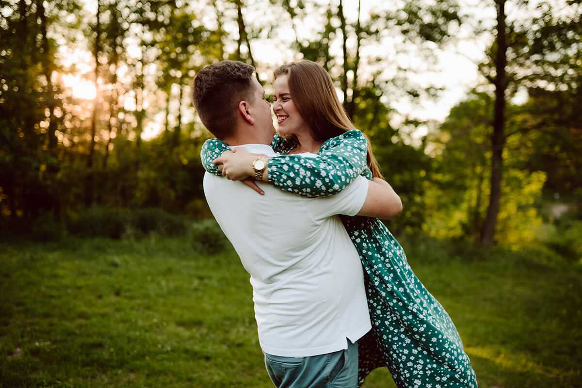 sesja narzeczenska szczęście pary