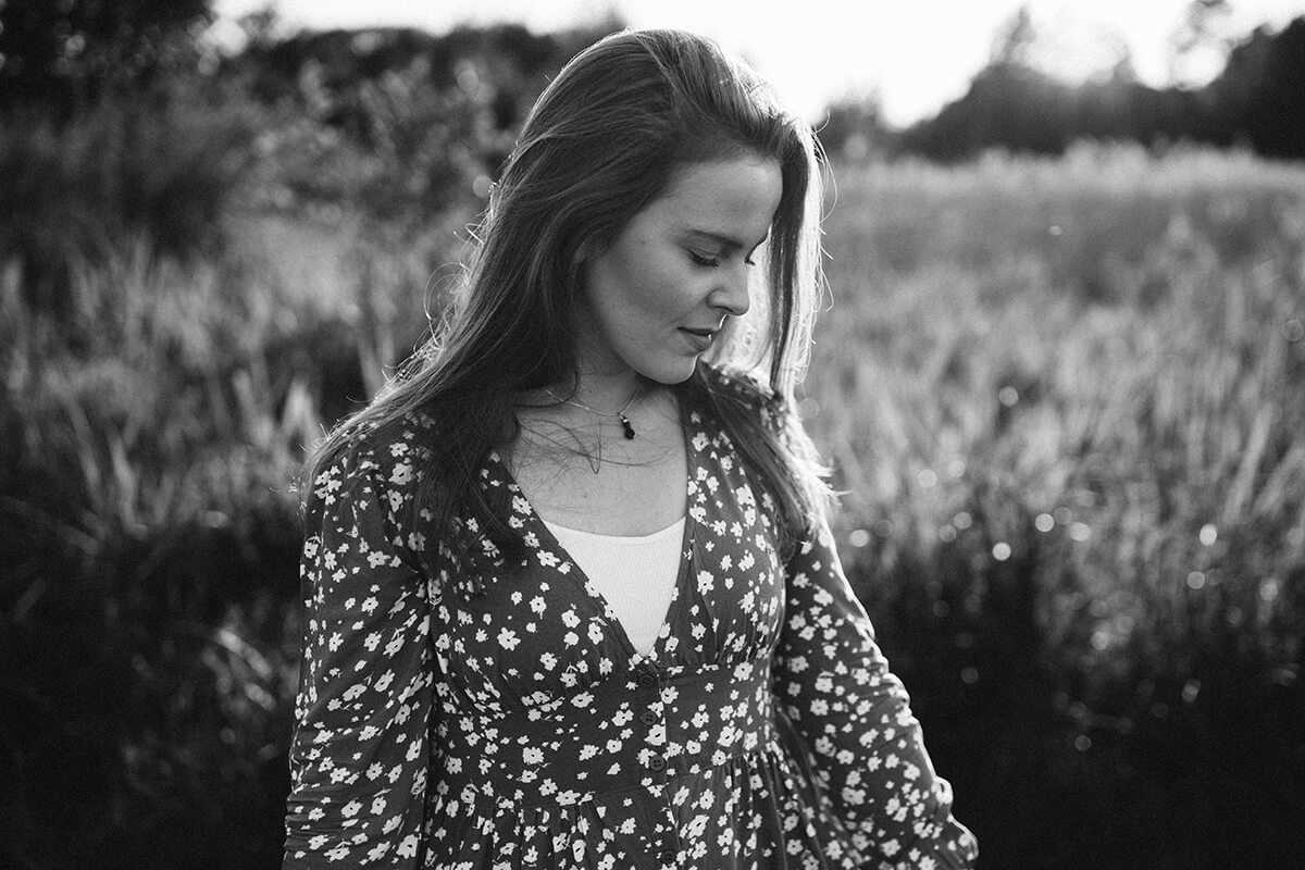 czarno-biały portret