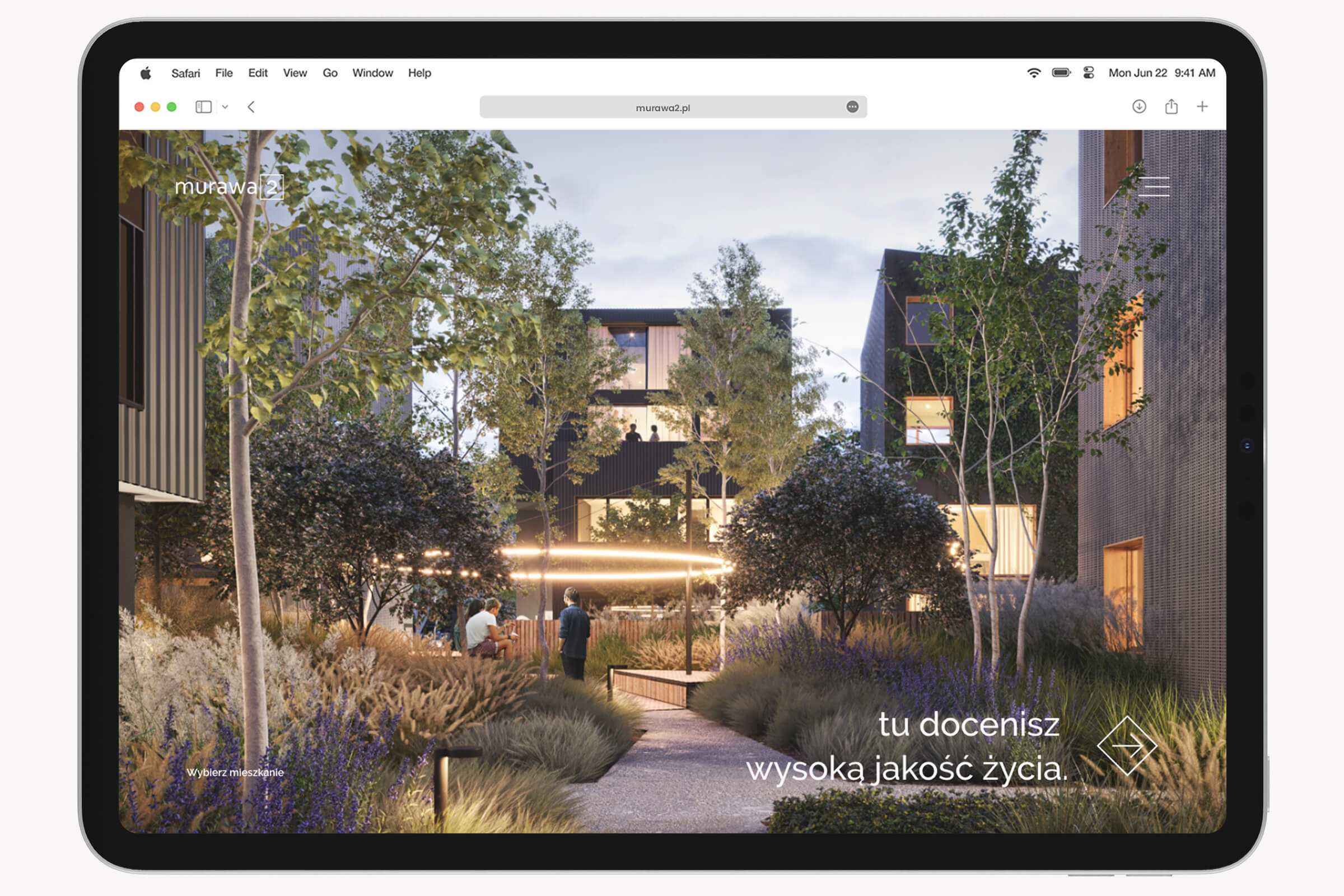 projekt strony głównej murawa 2