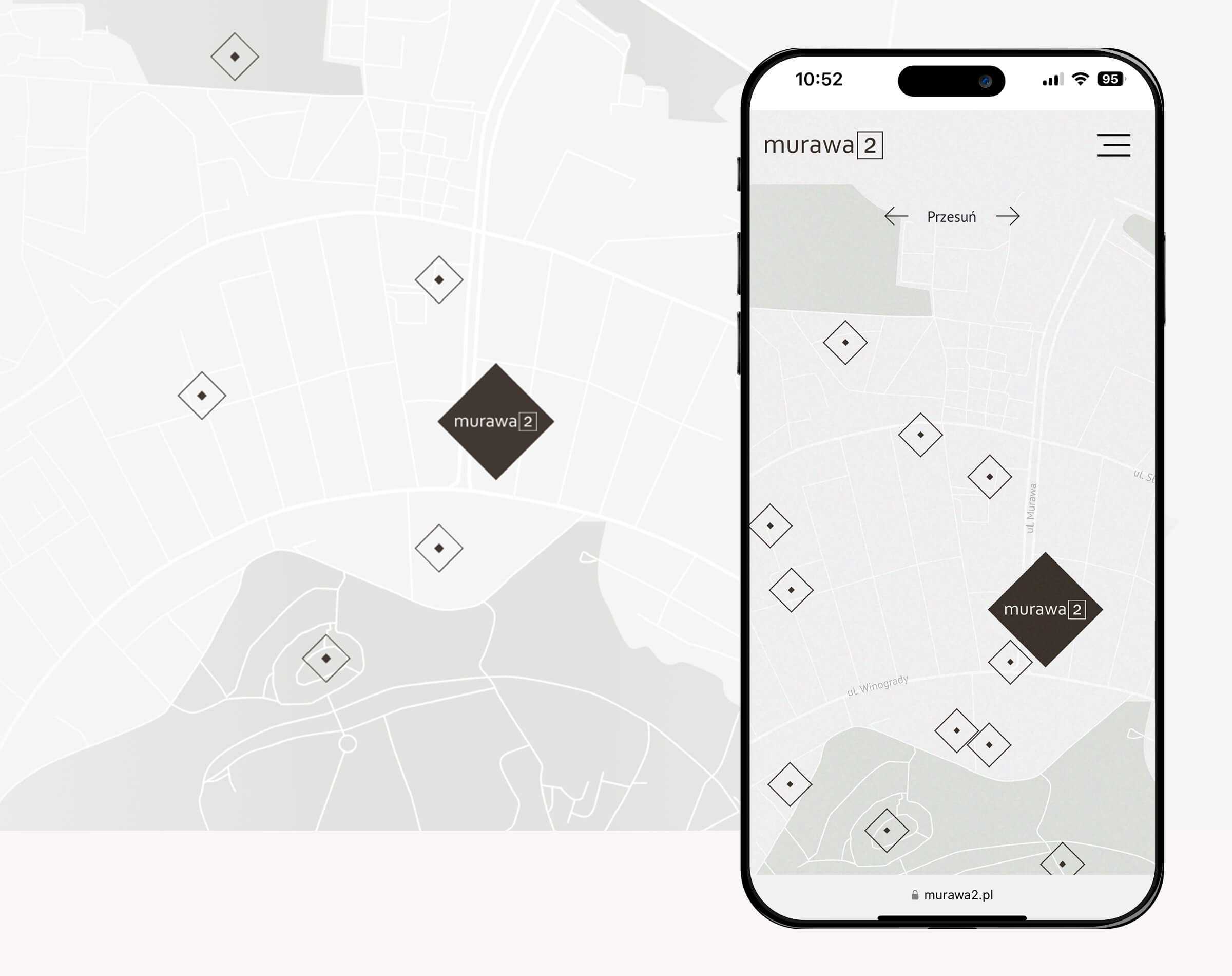 Lokalizacja inwestycji rysowana mapka