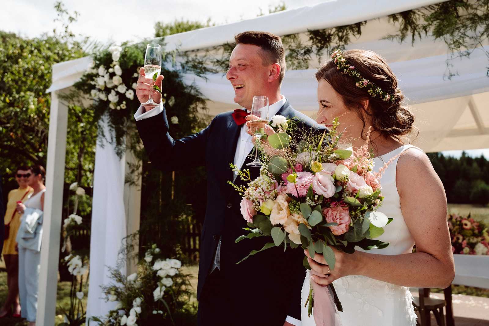 toast pary młodej na ślubie