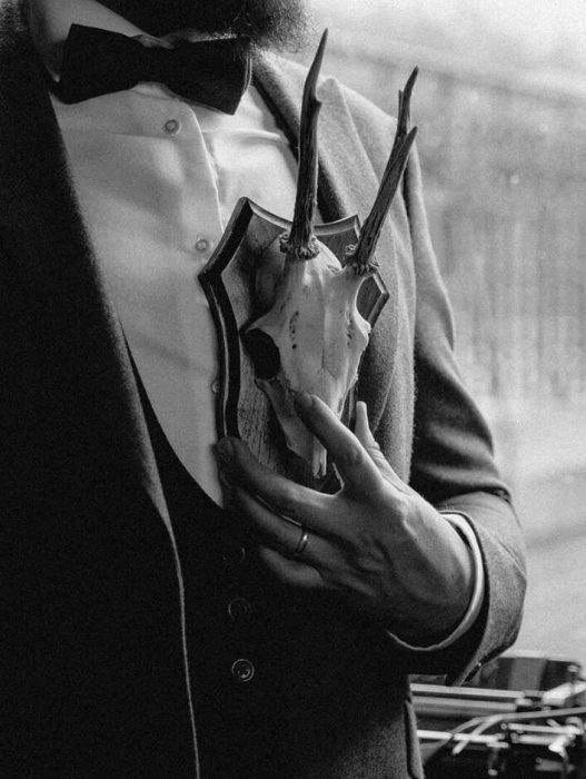 Elegancki portret pana młodego